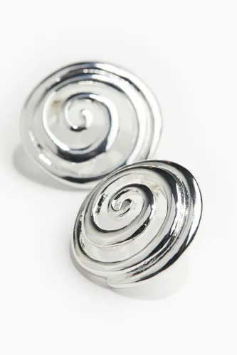 H & M - Spiral-Ohrringe - Silber - Damen