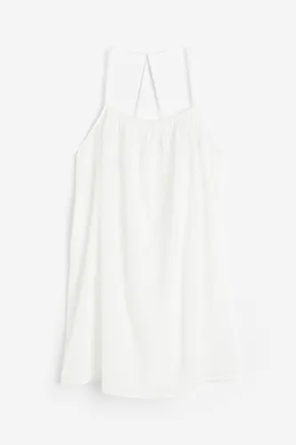 H & M - Strandkleid aus Baumwolle - Weiß - Damen