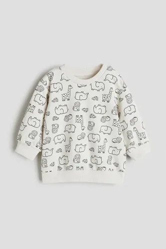 H & M - Sweatshirt aus Baumwolle - Beige - Kinder