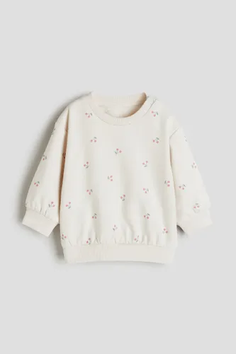 H & M - Sweatshirt aus Baumwolle - Beige - Kinder