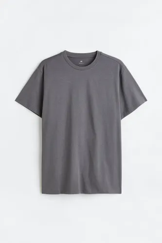 H & M - T-Shirt in Regular Fit - Grau - Herren