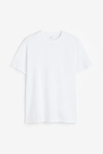 H & M - T-Shirt in Regular Fit - Weiß - Herren