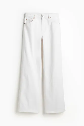 H & M - Wide High Jeans - Weiß - Damen
