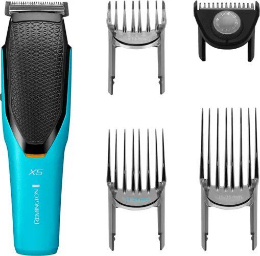 Haarschneider REMINGTON "Power-X Series HC5000" blau (blau, schwarz) Haarschneider