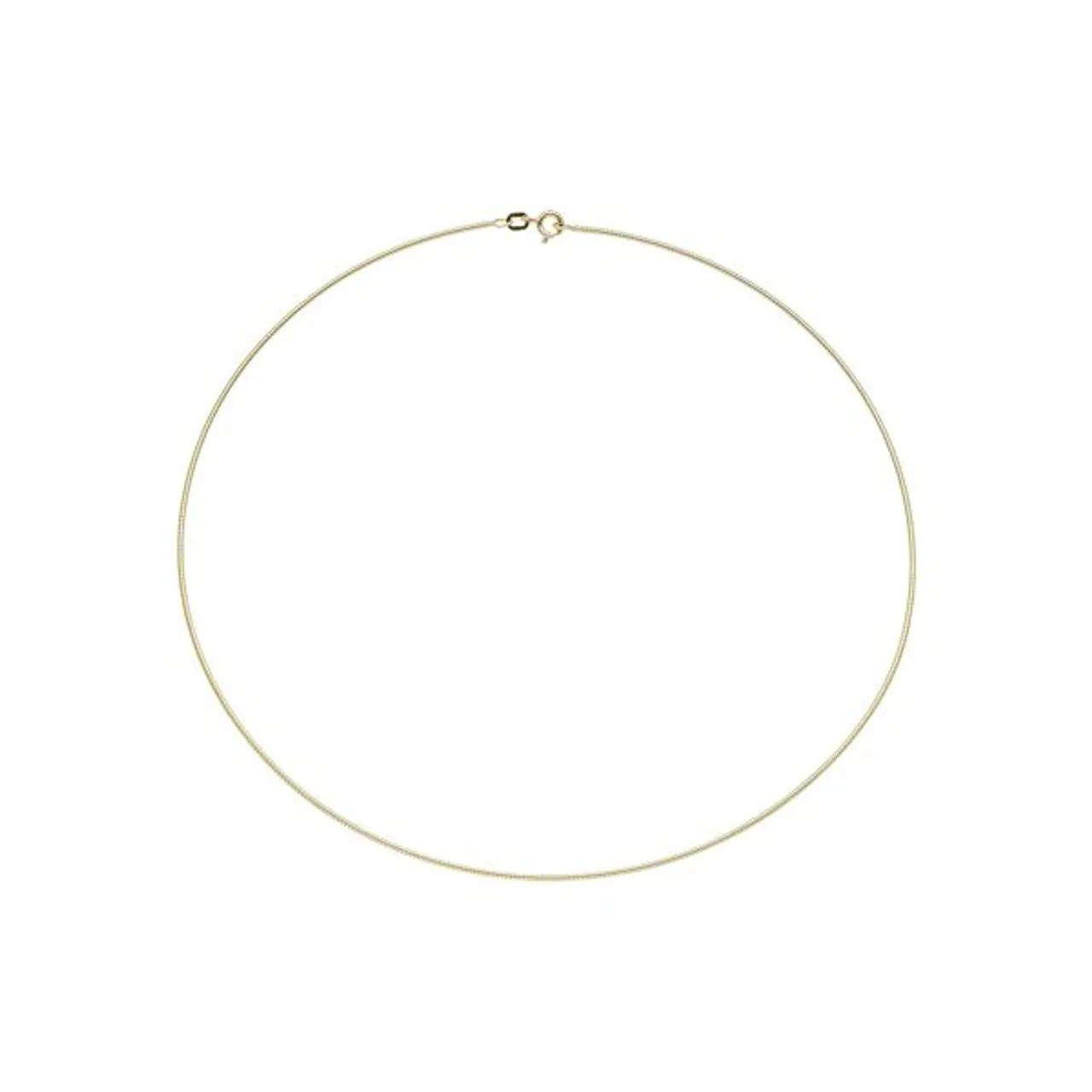 Halsreif JOBO Halsketten Gr. Silber 925 (Sterlingsilber), Länge: 42 cm, goldfarben Damen Halsketten