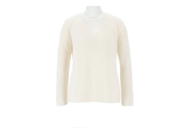 halsüberkopf Accessoires V-Ausschnitt-Pullover Unifarbener Pullover mit V-Ausschnitt, reine Baumwolle