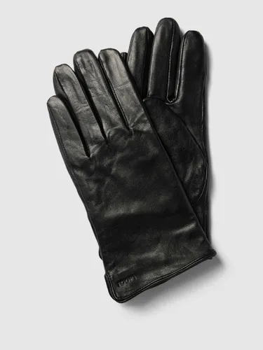 Handschuhe aus Leder mit Label-Prägung Modell 'KLASSIK'
