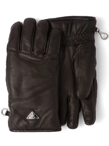 Handschuhe aus Leder mit Triangel-Logo