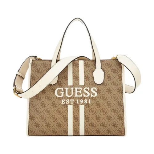 Handtasche aus Kunstleder mit 4G-Logo Guess
