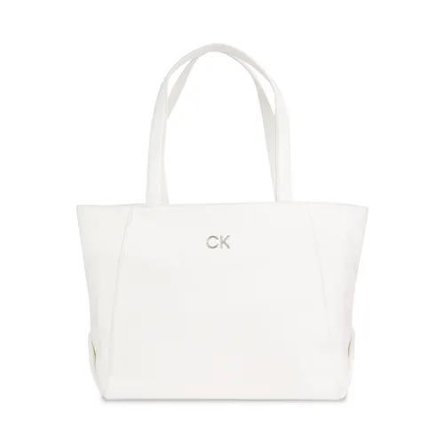 Handtasche Calvin Klein Ck Daily Shopper Medium Pebble K60K611766 Bright White YAF