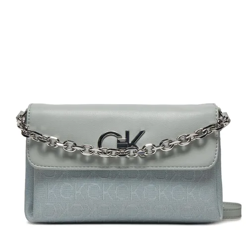 Handtasche Calvin Klein Re-Lock K60K611989 Pigeon Jacquard Mono PEB