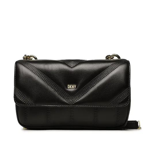 Handtasche DKNY Becca Md Flap Should R313BW79 Blk/Gold BGD