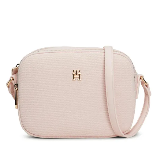 Handtasche Tommy Hilfiger Poppy Canvas Crossover AW0AW16419 Whimsy Pink TJQ