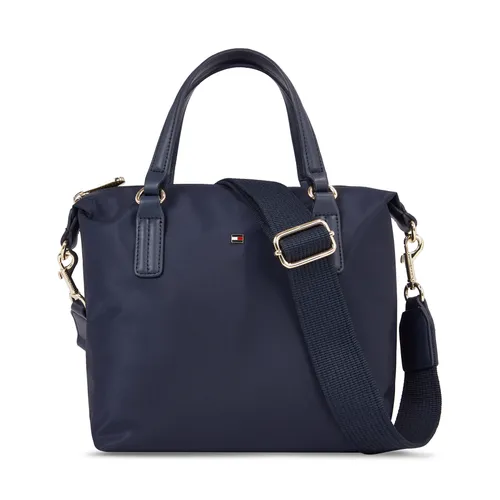 Handtasche Tommy Hilfiger Poppy Th Small Tote AW0AW15640 Space Blue DW6