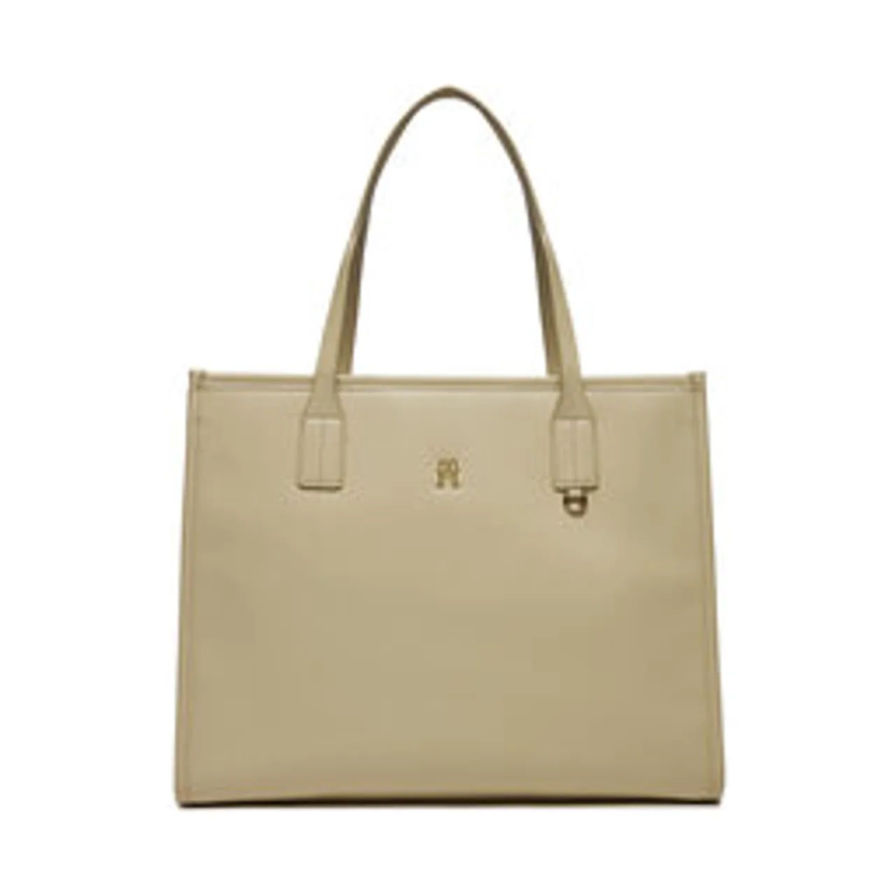 Handtasche Tommy Hilfiger Th City Tote AW0AW15690 White Clay AES