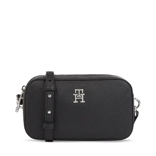 Handtasche Tommy Hilfiger Th Emblem Camera Bag AW0AW15179 Black BDS