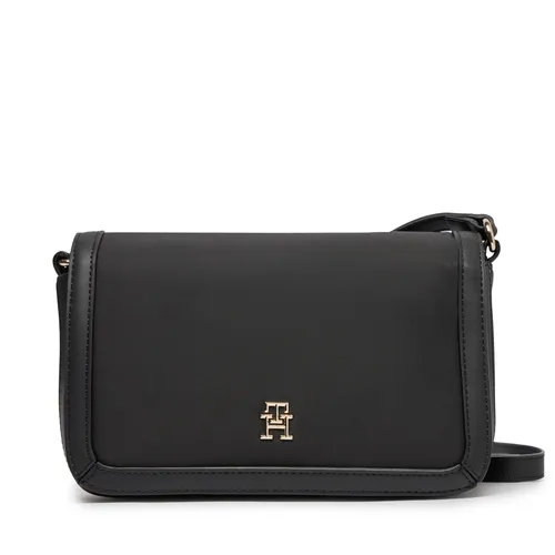 Handtasche Tommy Hilfiger Th Essential S Flap Crossover AW0AW15700 Black BDS