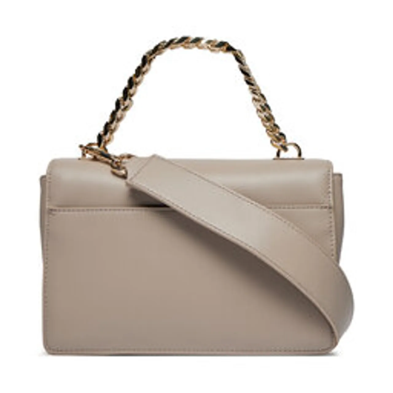 Handtasche Tommy Hilfiger Th Refined Med Crossover AW0AW15725 Smooth Taupe PKB