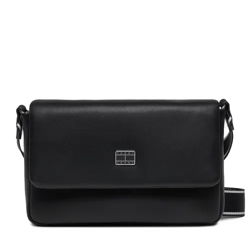 Handtasche Tommy Jeans Tjw City Girl Flap Crossover AW0AW16137 Black BDS