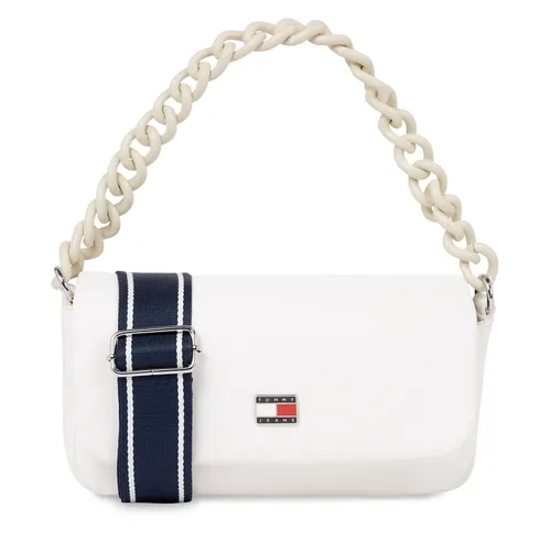 Handtasche Tommy Jeans Tjw City-Wide Flap Crossover AW0AW15936 Ancient White YBH