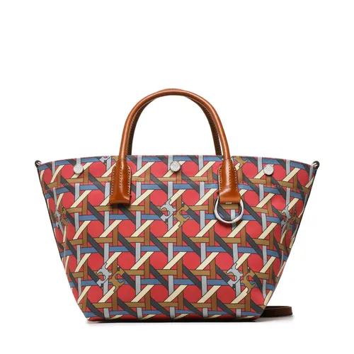 Handtasche Tory Burch Canvas Basketweave 139025 Tory Red 600