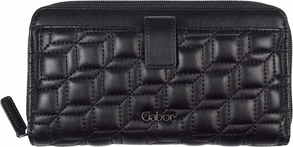 Handtaschen schwarz HELLA, Long zip wallet XL, bla -
