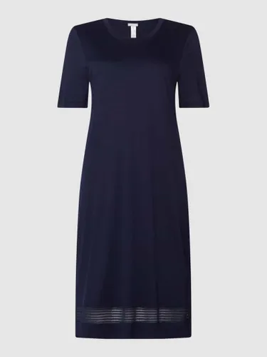 Hanro Nachthemd aus merzerisierter Baumwolle Modell 'Ira' in Blau