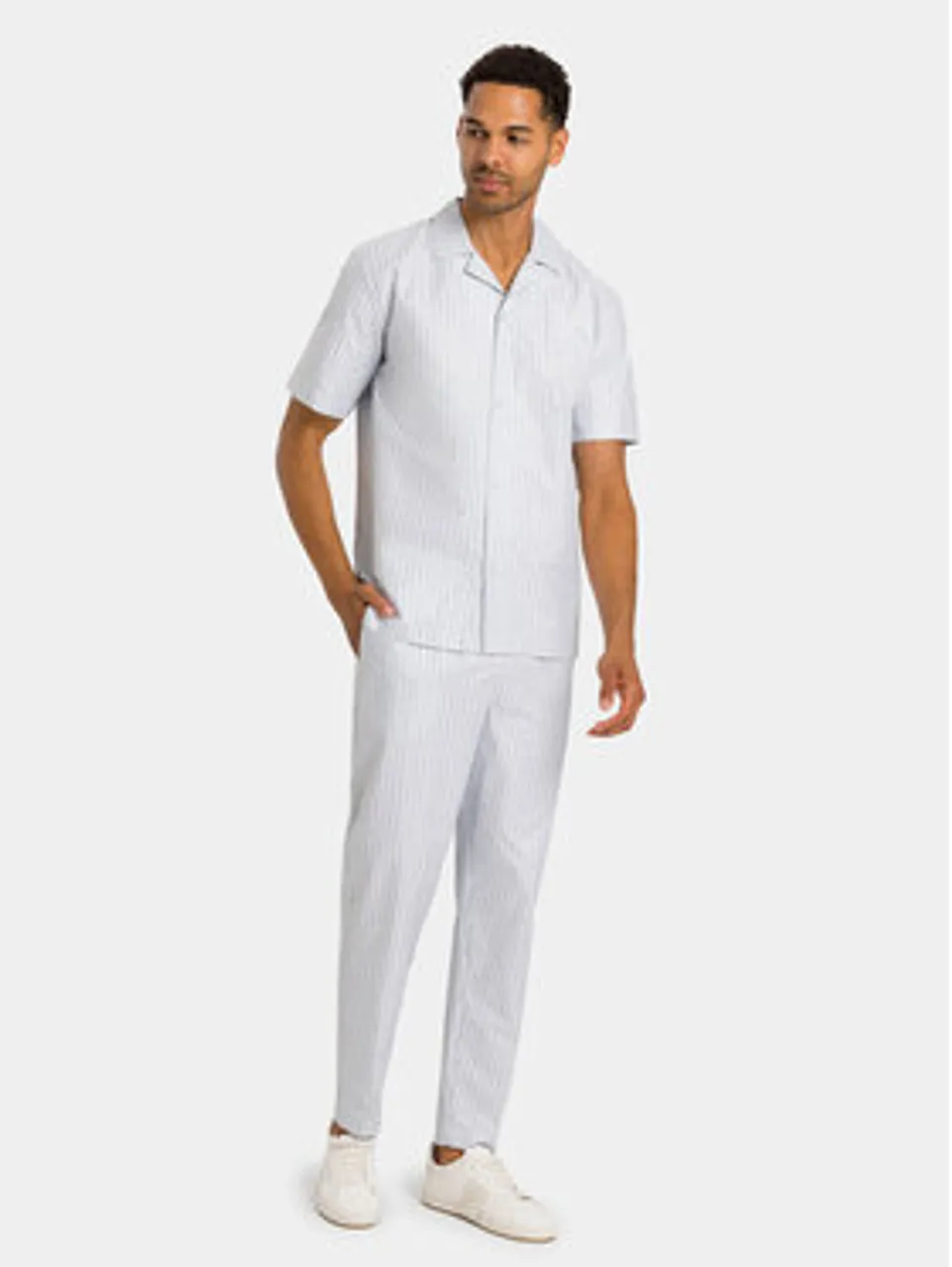 Hanro Pyjama 75766 Weiß Regular Fit