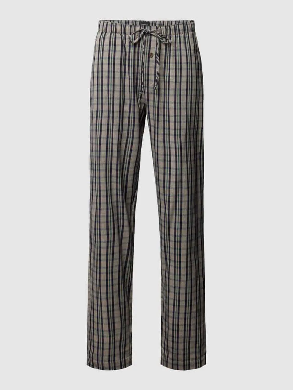 Hanro Pyjama-Hose mit Streifenmuster Modell 'Cozy Comfort' in Beige