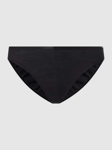 Hanro Slip aus merzerisierter Baumwolle Modell 'Cotton Seamless' in Black