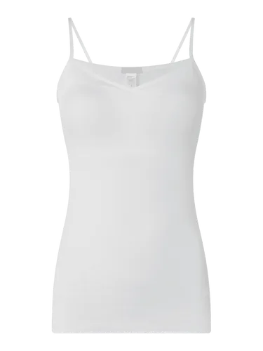Hanro Unterhemd aus merzerisierter Baumwolle - wattiert Modell Cotton Seamless in Weiss