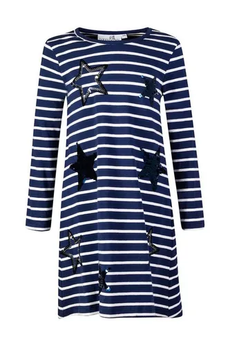 happy girls A-Linien-Kleid Happy girls Kleid Langarm Jerseykleid Pailletten Sterne navy blau (1-tlg)
