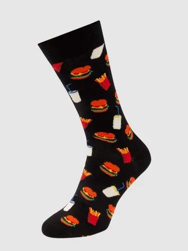 Happy Socks Socken mit Allover-Muster in Black