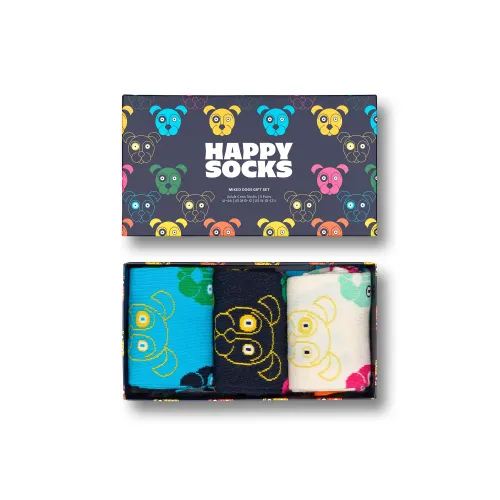 Happy Socks Unisex 3-Pack Mixed Dog Gift Set Socken