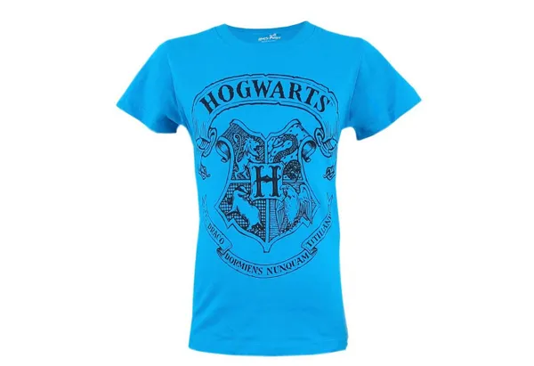 Harry Potter T-Shirt Harry Potter Hogwarts Kinder kurzarm Shirt Gr. 110 bis 128, 100% Baumwolle