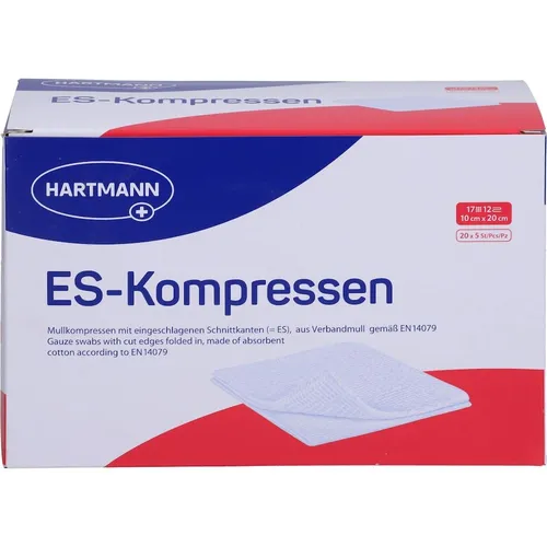 Hartmann - ES-KOMPRESSEN steril 10x20 cm 12fach Großpackung Erste Hilfe & Verbandsmaterial