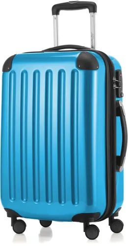 Hartschalen-Trolley HAUPTSTADTKOFFER "Alex" Gr. B/H/T: 50 cm x 75 cm x 30 cm 119 l, blau (cyanblau) Koffer Handgepäck-Koffer