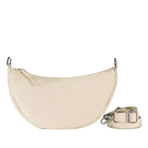 Hausfelder Manufaktur - Beuteltasche Moonbag S Silberfittings Handtaschen Damen