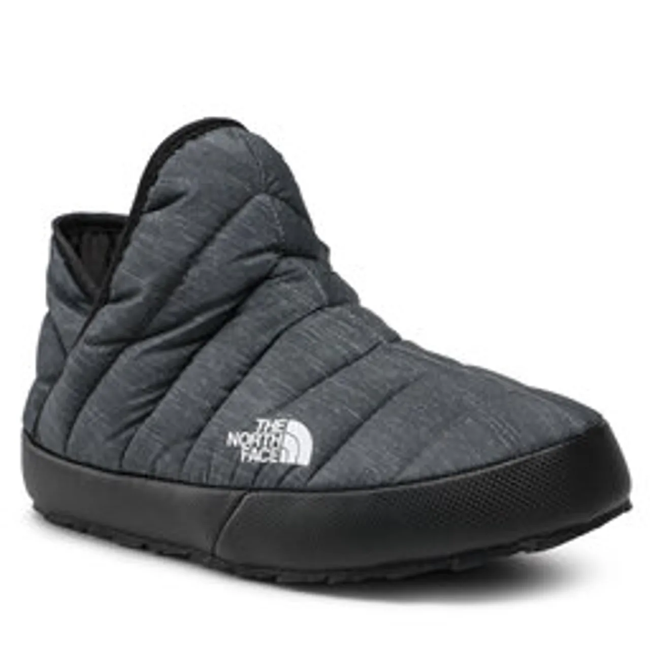 Hausschuhe The North Face Thermoball Traction Bootie NF0A331H4111 Phantom Grey Heather Print/Tnf Black