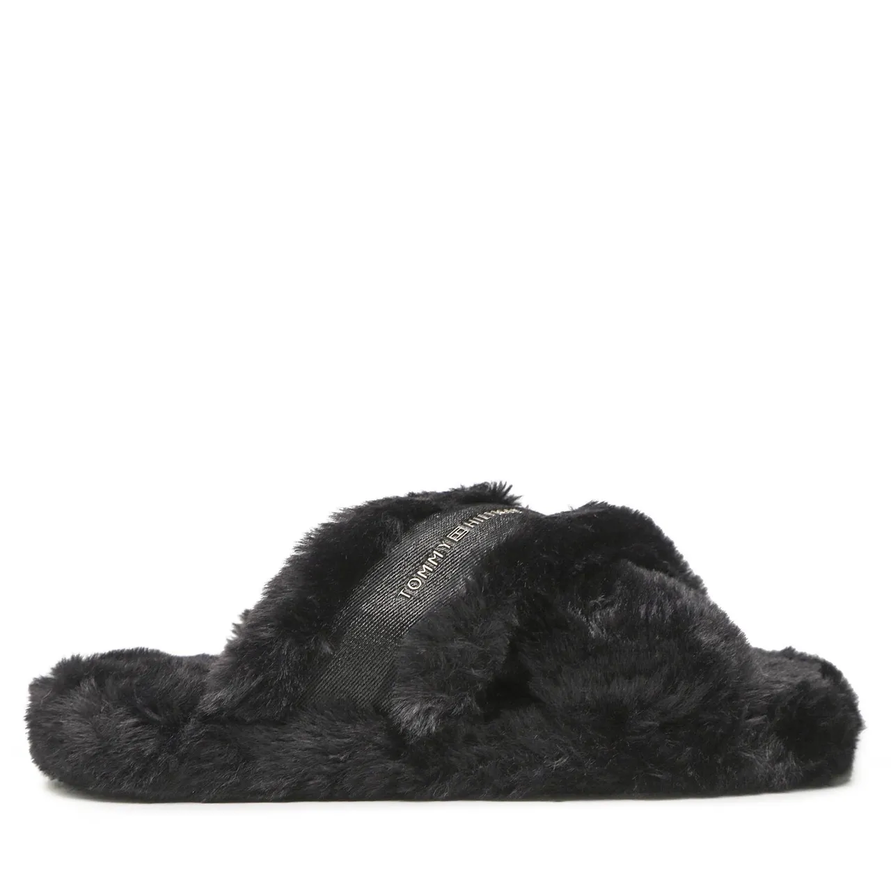 Hausschuhe Tommy Hilfiger Fur Home Slippers Wiht Straps FW0FW06889 Black BDS