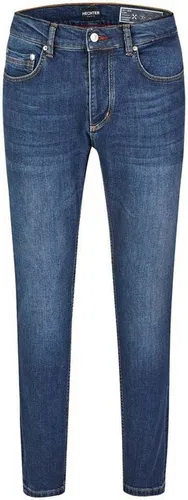 HECHTER PARIS 5-Pocket-Jeans mit Knopfloch in Kontrastfarbe