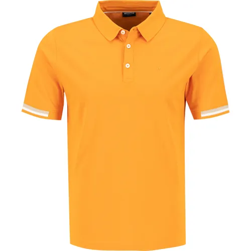 HECHTER PARIS Herren Polo-Shirt orange Baumwoll-Jersey