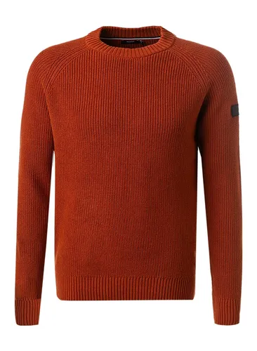 HECHTER PARIS Herren Pullover orange Baumwolle unifarben