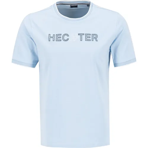 HECHTER PARIS Herren T-Shirt blau Baumwolle