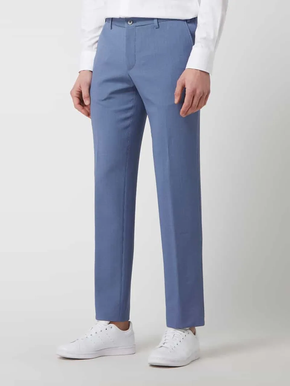 HECHTER PARIS Modern Fit Anzughose mit Stretch-Anteil in Bleu