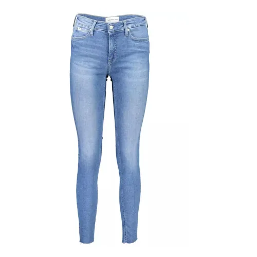 Hellblaue Skinny Fit Jeans mit Logo-Detail Calvin Klein