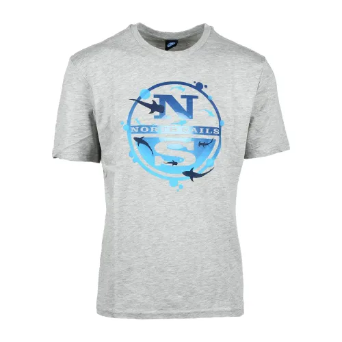 Hellgraues T-Shirt für Männer North Sails