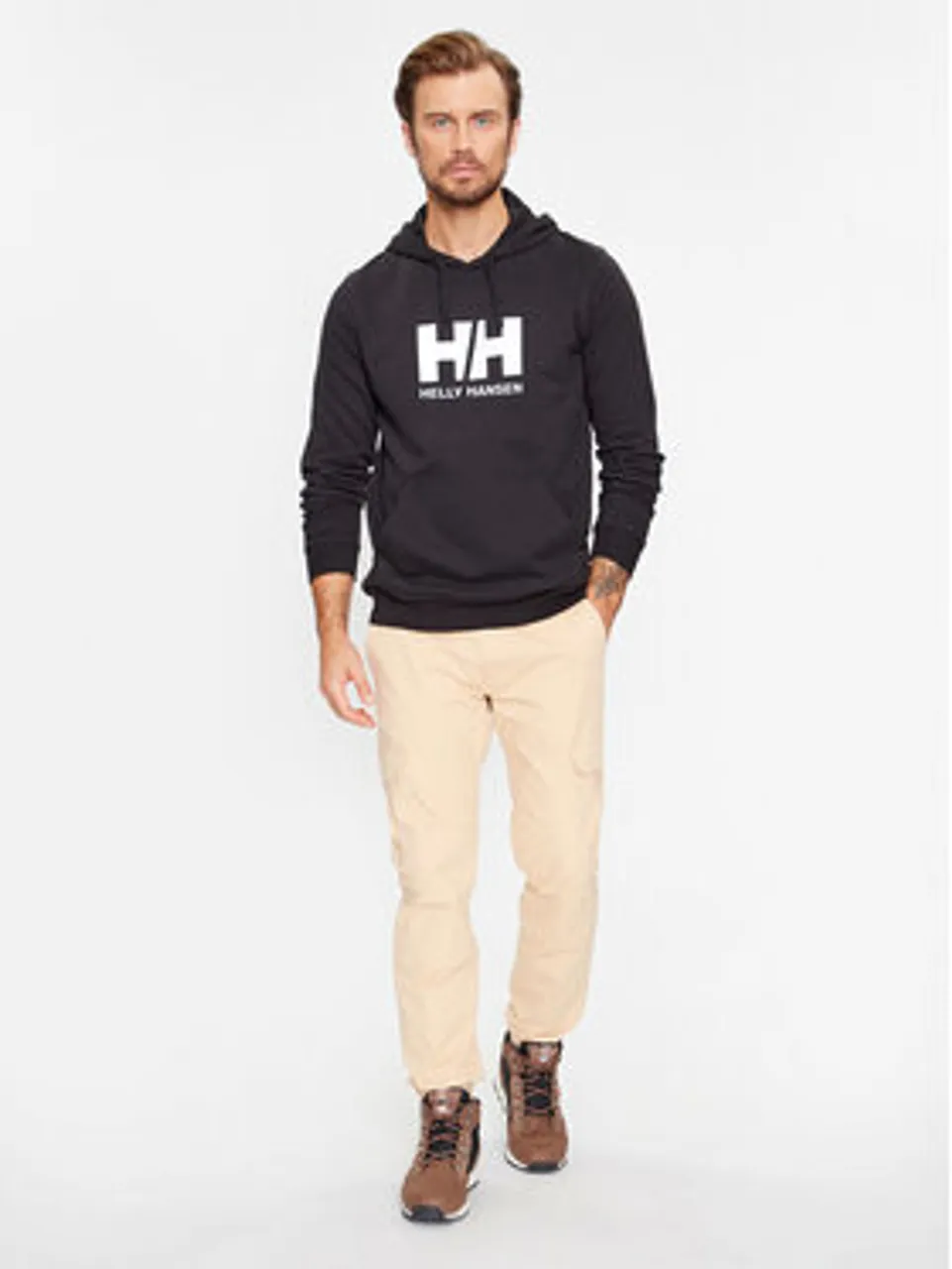 Helly Hansen Sweatshirt Logo 33977 Schwarz Regular Fit