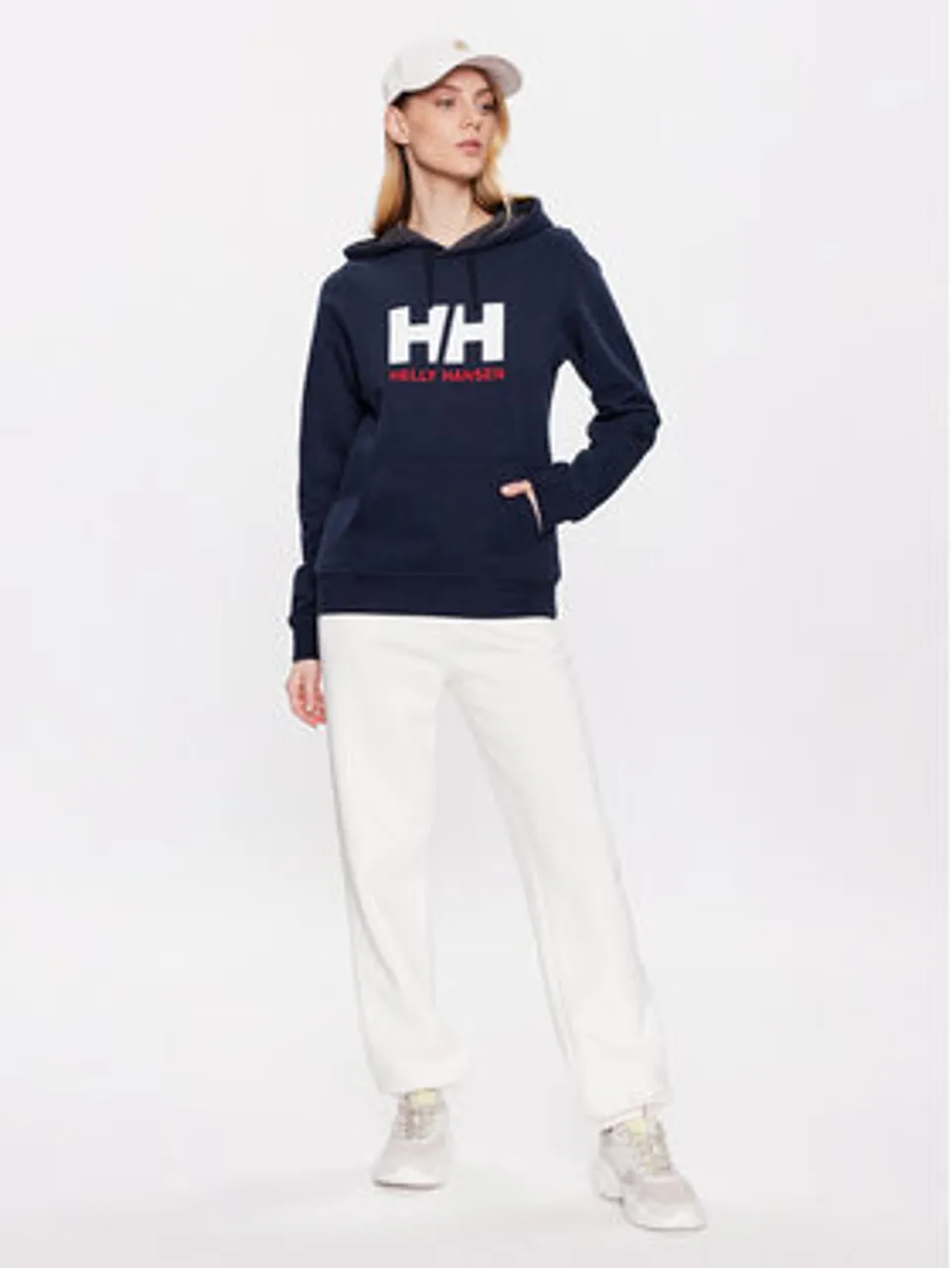Helly Hansen Sweatshirt Logo 33978 Dunkelblau Regular Fit