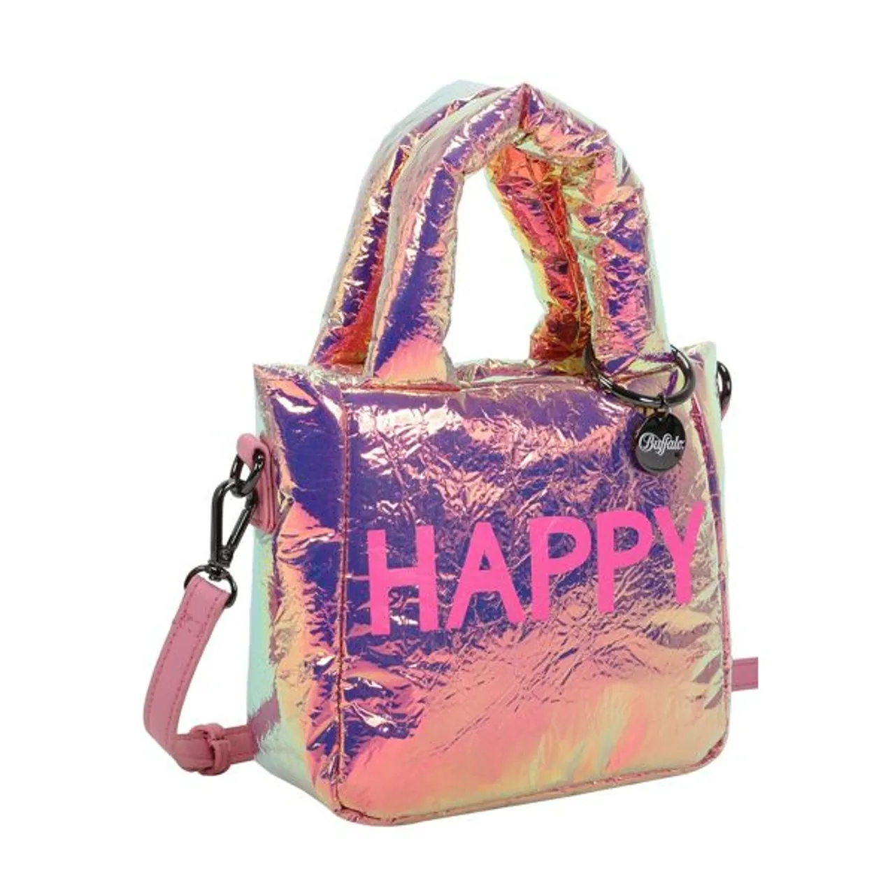 Henkeltasche BUFFALO "Boxy07" Gr. B/H/T: 9.5 cm x 16.5 cm x 17.5 cm, rosa Damen Taschen Handtaschen